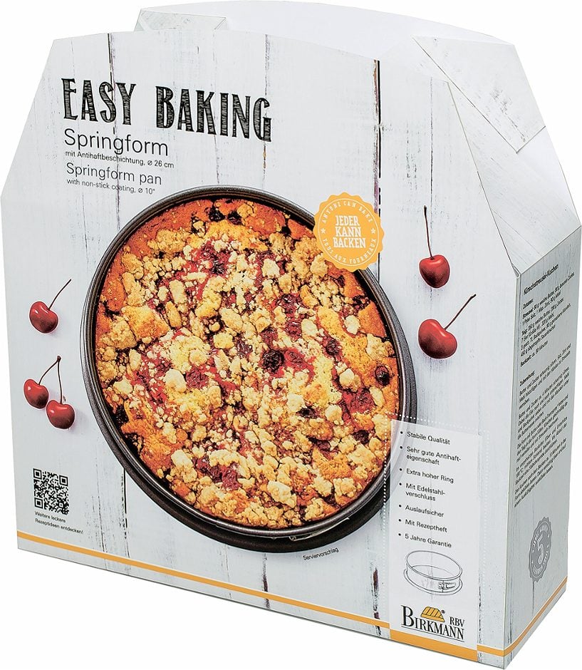 Birkmann Easy Baking Springform 26 cm mit Antihaftbeschichtung