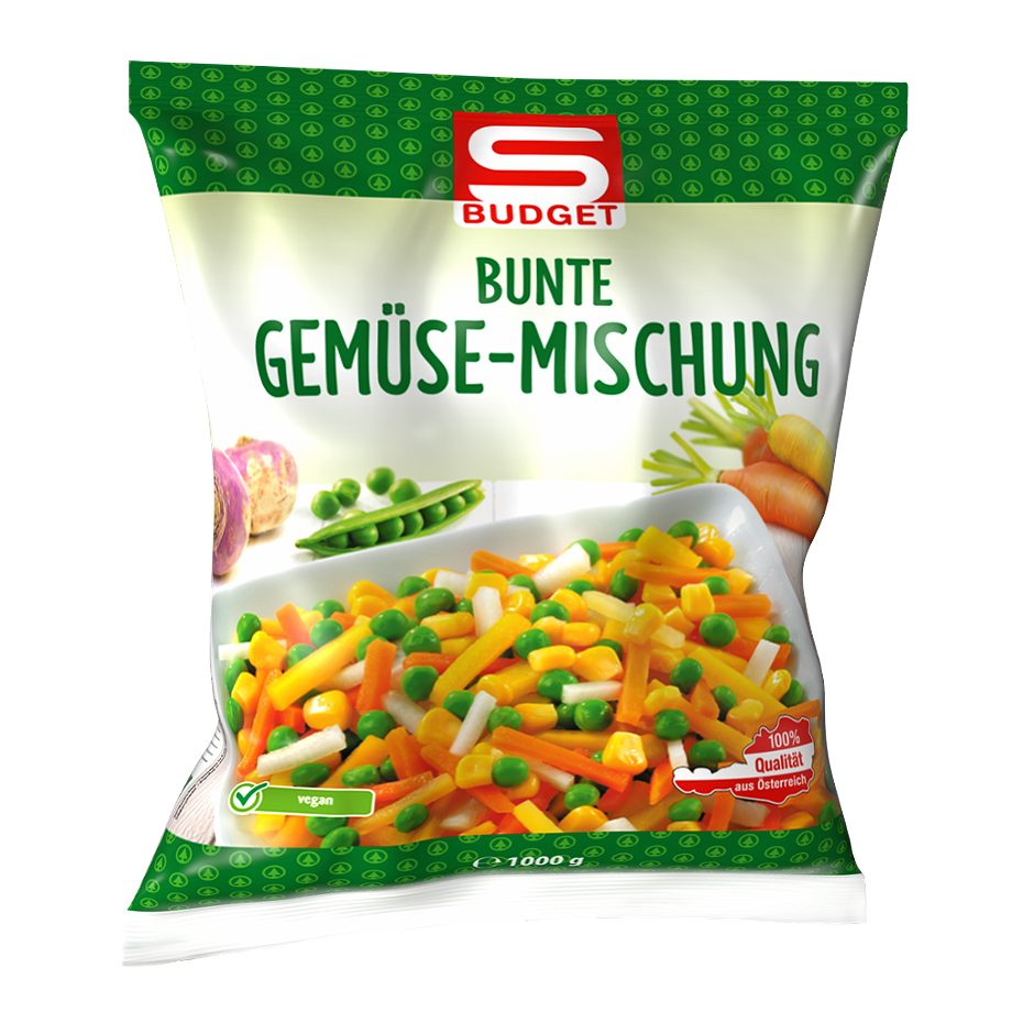 S-BUDGET Bunte Gemüse Mischung 1 KG