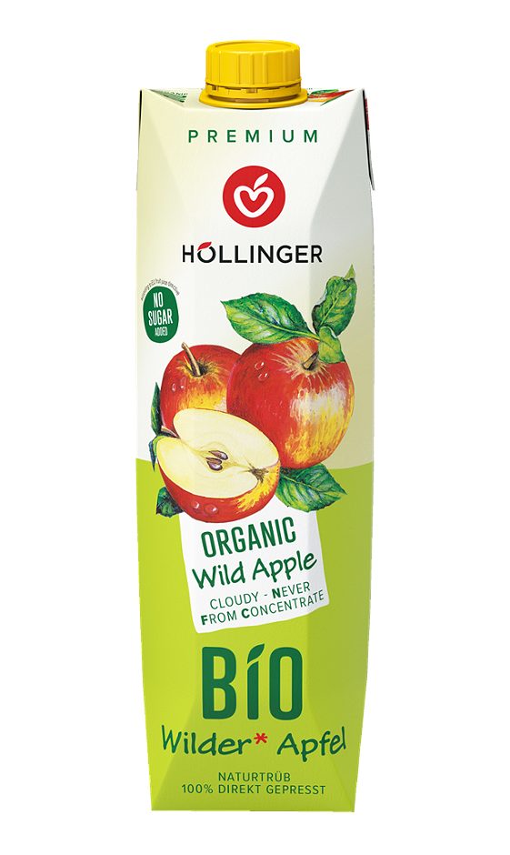 Höllinger Bio Fruchtsaft Wilder Apfel naturtrüb 1 L EINWEG ohne Pfand