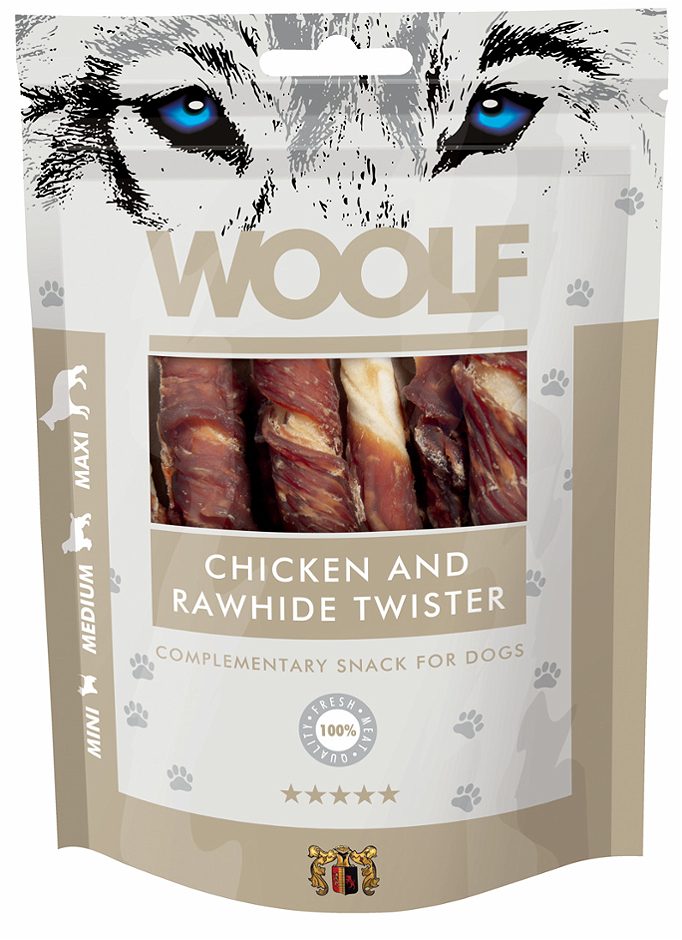 Woolf Hundesnack Chicken &Rawhide Twister 100 G