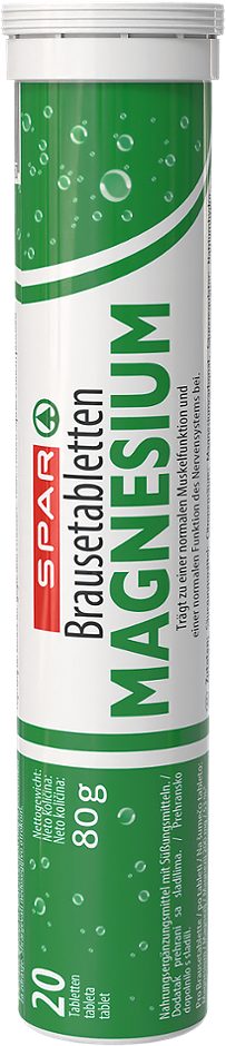 SPAR Brausetabletten Magnesium 20 Tabletten 80 G