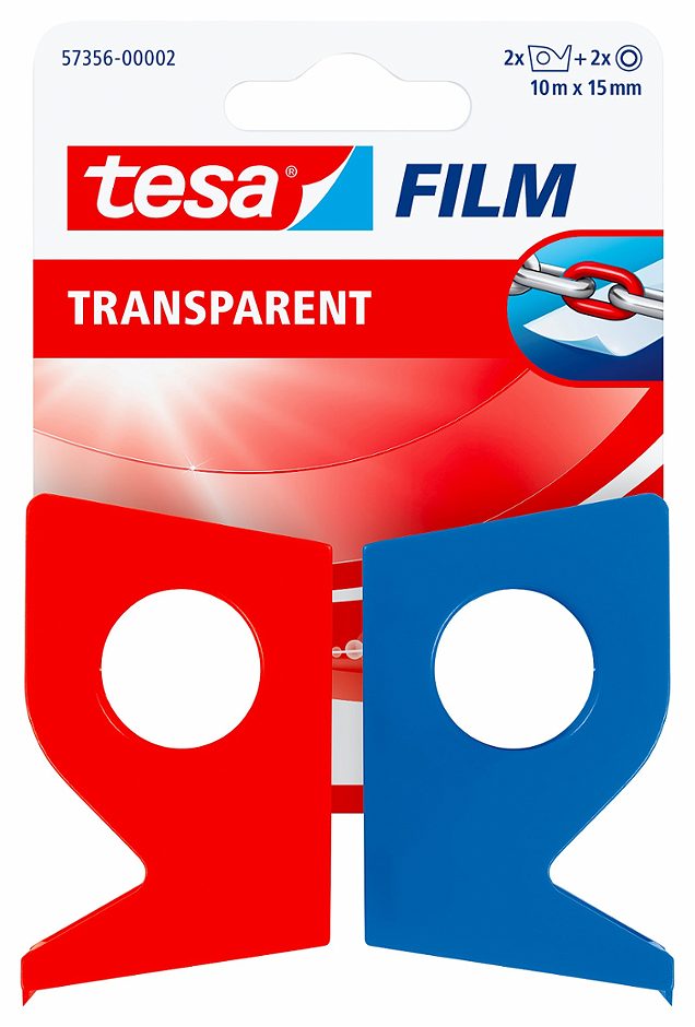 Tesa Film transparent 2 Stück 10 m x 15 mm