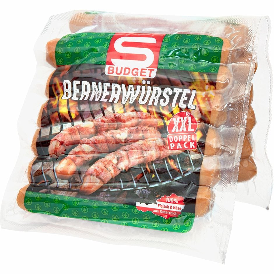 S-BUDGET Bernerwürstel Mega Pack 1 KG