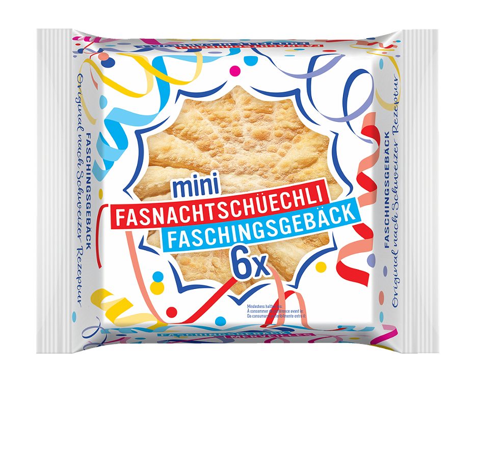 Faschingsgebäck Mini 6 Stück  90 G