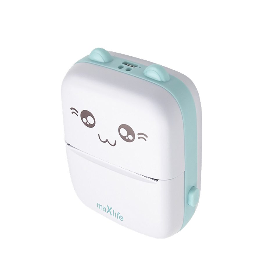 maXlife Bluetooth Thermodrucker MXTP-100 Blau