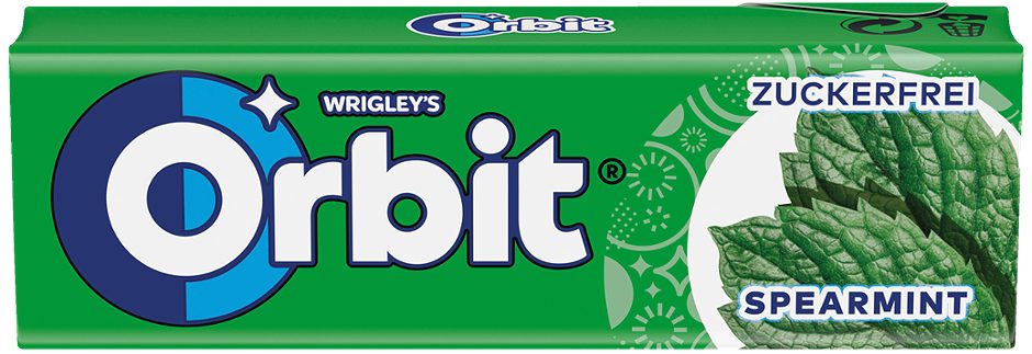 Wrigley Orbit Kaugummi Spearmint 10 Stück 14 G