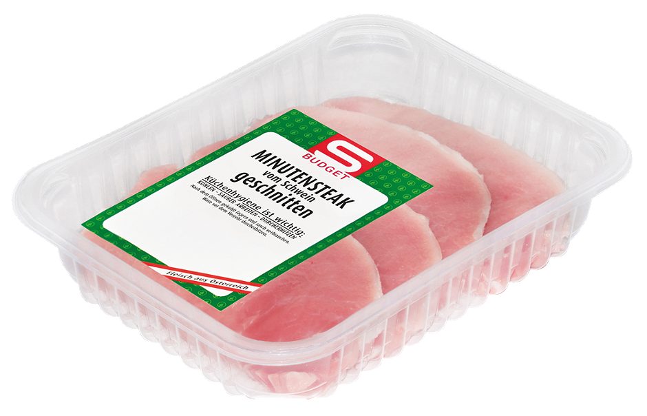 S-BUDGET Schweine-Minutensteak ca. 350g 1 KG