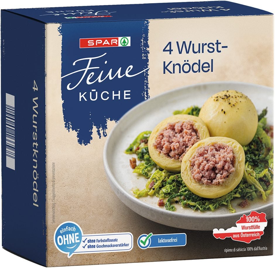 SPAR Feine Küche Wurstknödel 4 Stück 400 G