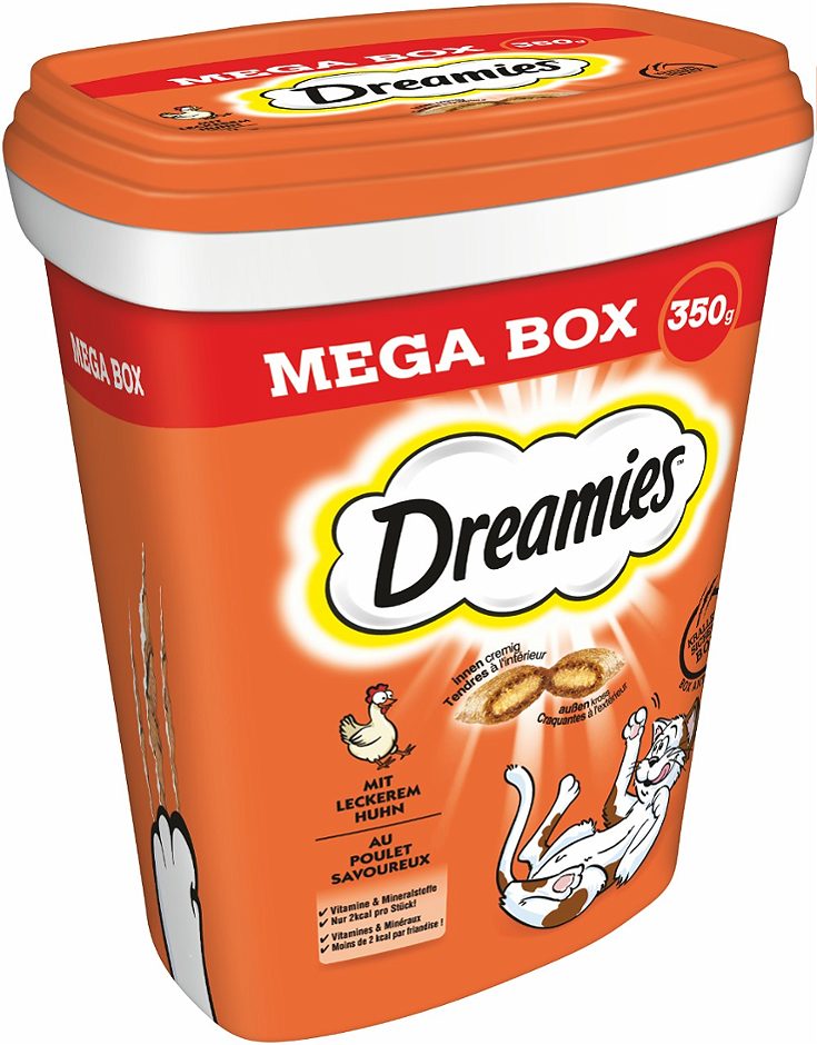 Dreamies Katzensnacks Mega Box Huhn Mega Box 350 G