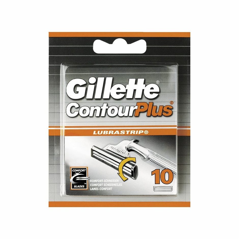 Gillette Contour Plus Rasierklingen Comfort Blades 10 Stück