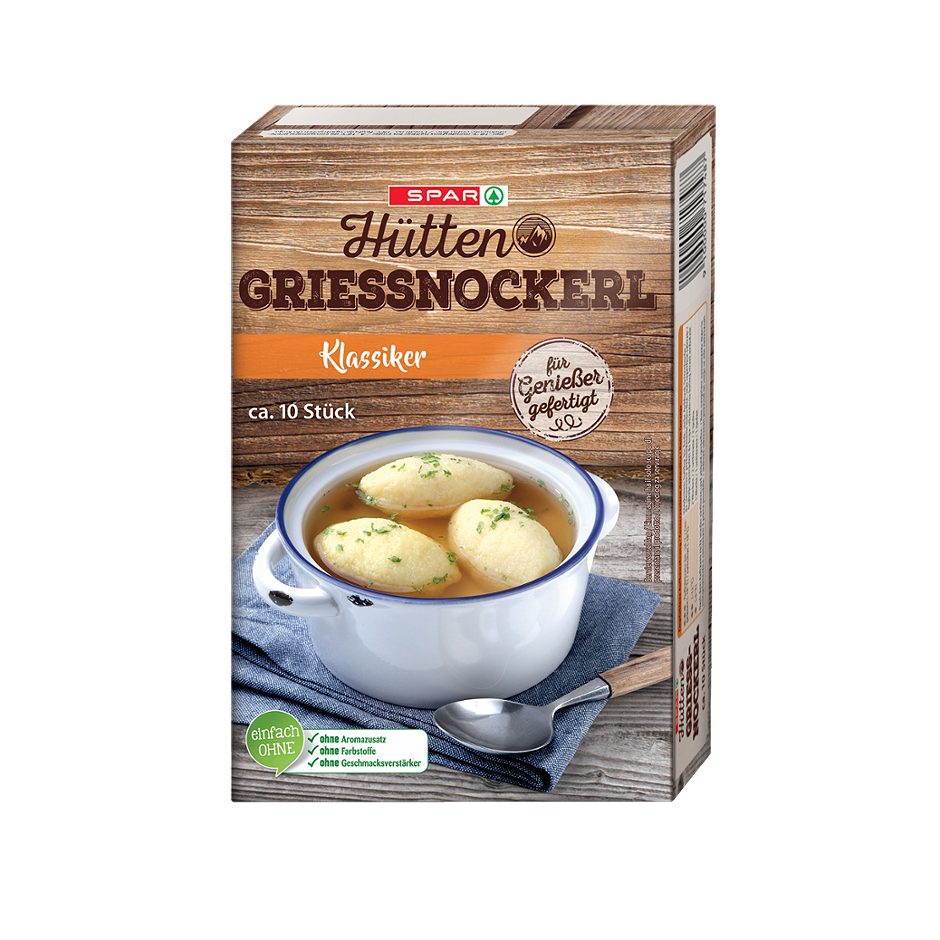 SPAR Hütten Grießnockerl ca. 10 Stück 330 G