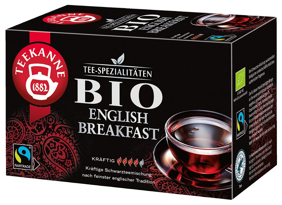 Teekanne Bio Schwarztee English Breakfast 20 Teebeutel