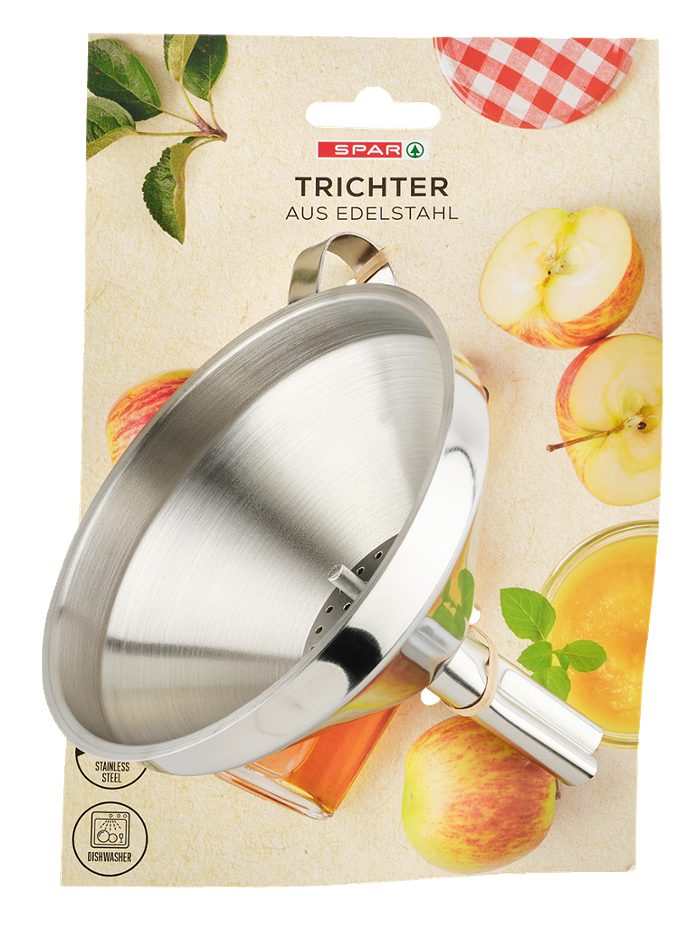 SPAR Edelstahltrichter 12 cm inkl. Filter 1 STK