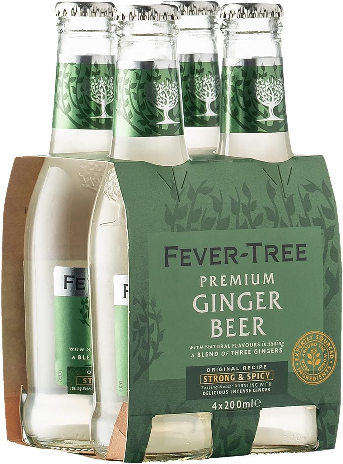 Fever-Tree Premium Natural Mixers Ginger Beer 4x0,2l 0,8 L EINWEG ohne Pfand