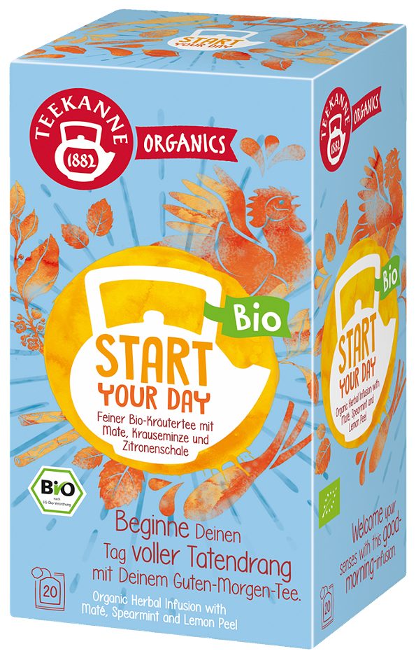 Teekanne Organics Bio-Kräuterteemischung Start your Day 20 Teebeutel