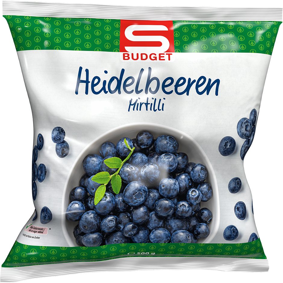 S-BUDGET Heidelbeeren 500 G