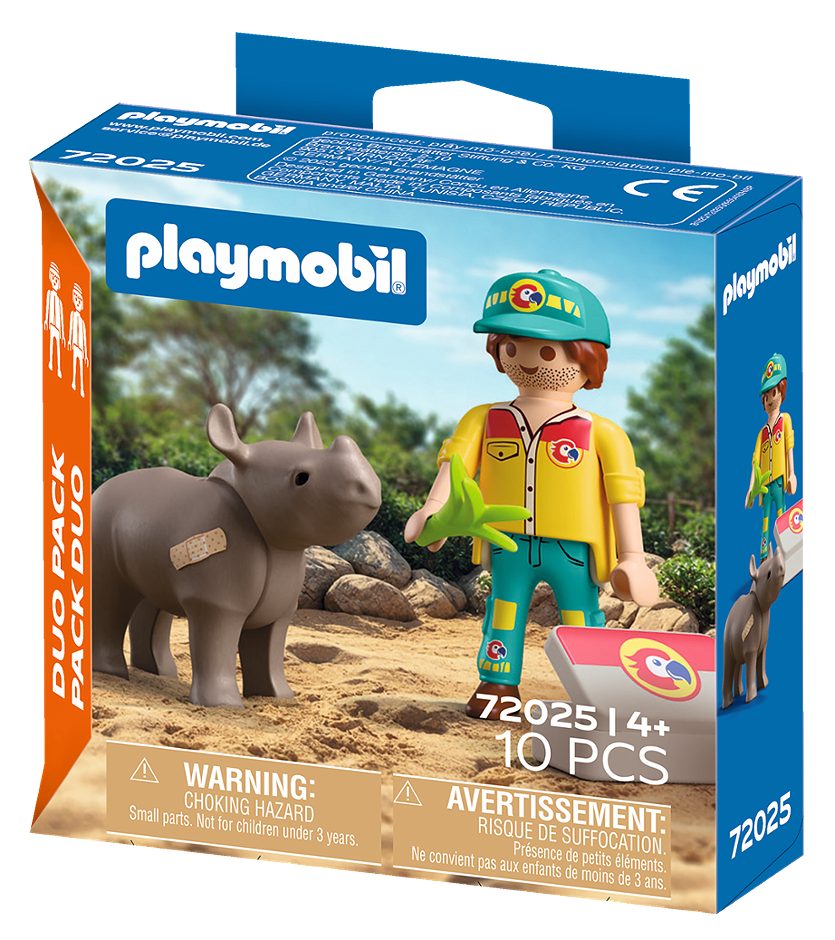 Playmobil DuoPack Tierpfleger Nashorn 72025