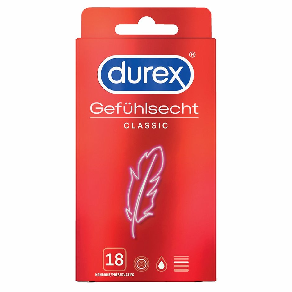 Durex Kondome Gefühlsecht Classic 18 Stück