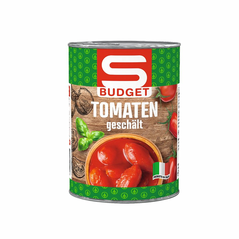S-BUDGET Tomaten geschält 400 G