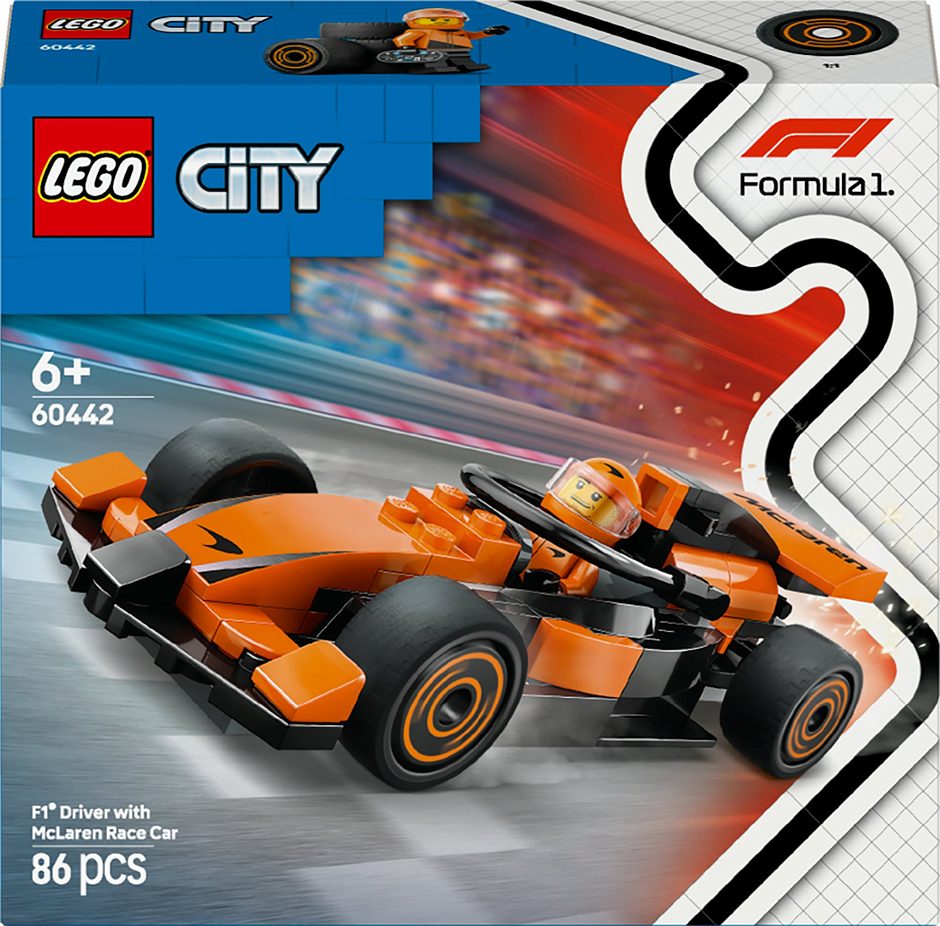 LEGO City F1 Rennfahrer mit McLaren Rennauto 60442