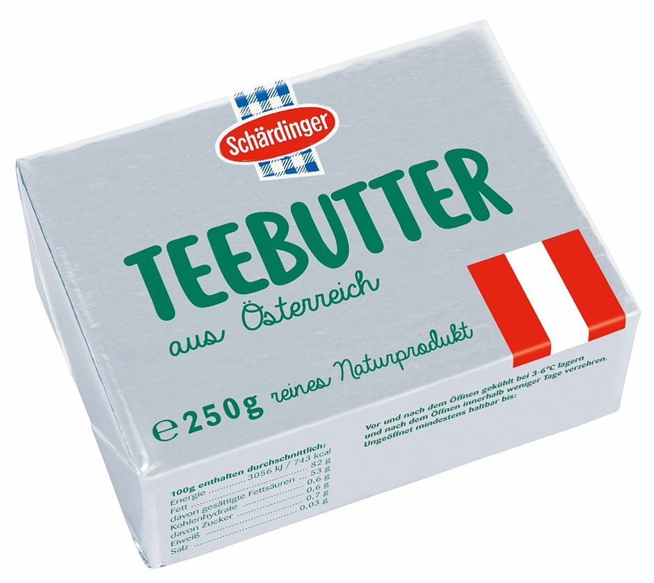 Schärdinger Teebutter aus Österreich 250 G
