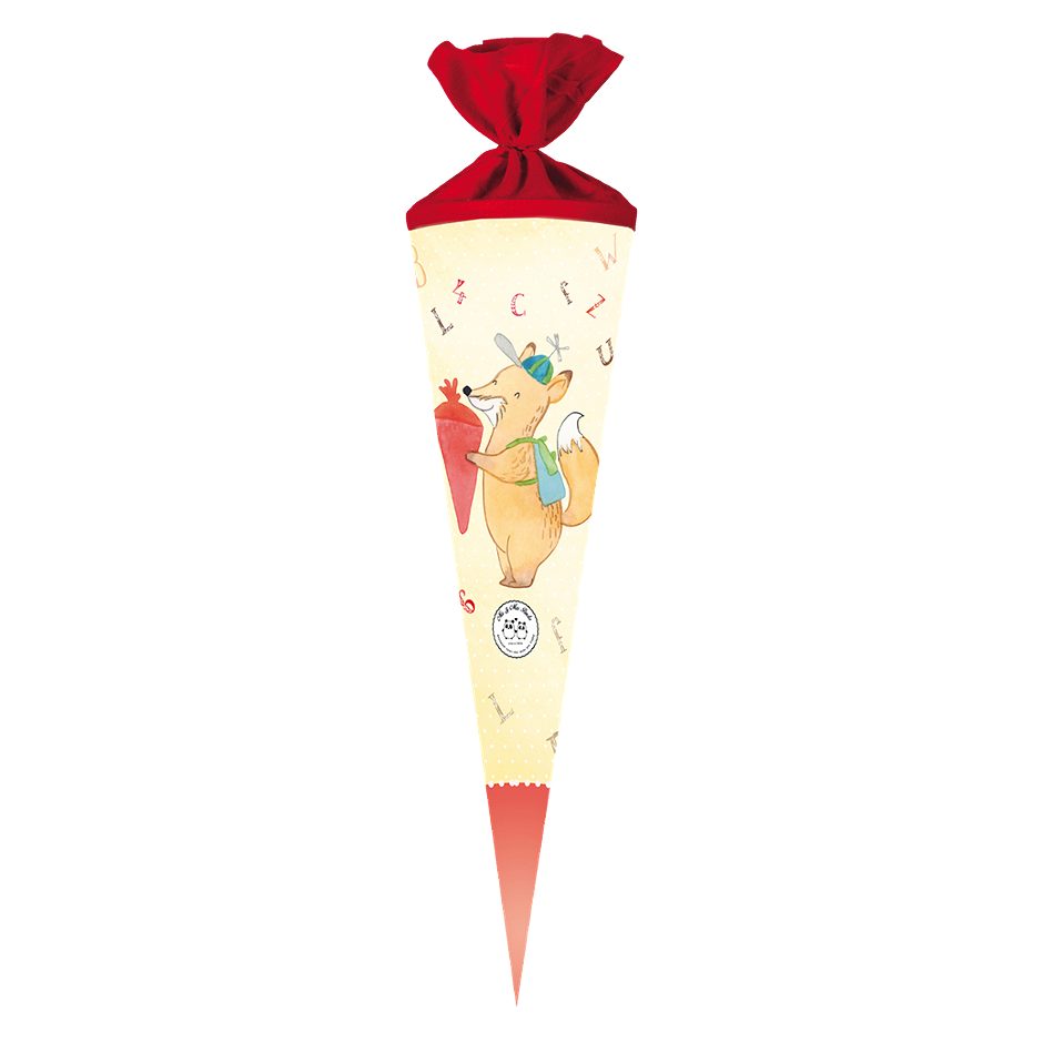 Schultüte 70cm, Schulfuchs Filzverschluss
