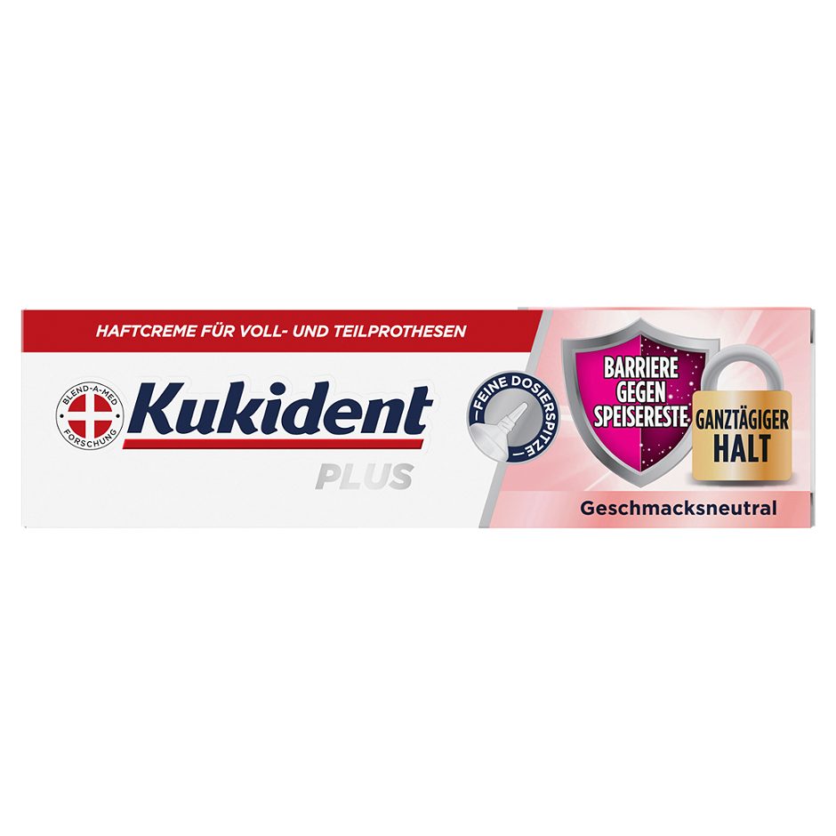 Kukident Plus Haftcreme Geschmacksneutral 40g
