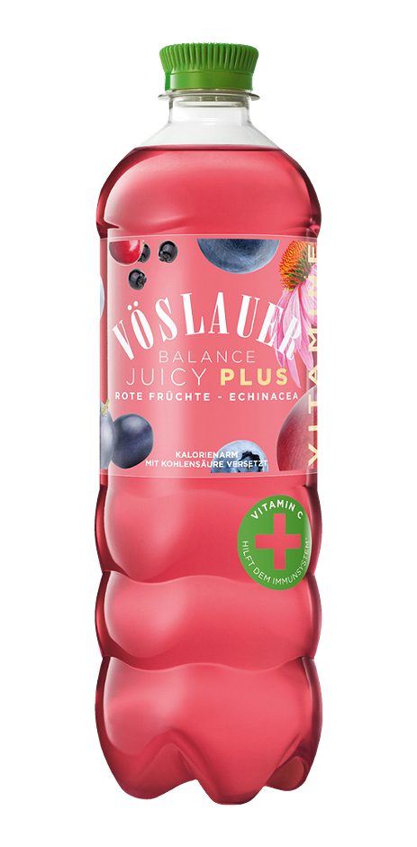Vöslauer Balance Juicy rote Früchte + Echinacea 0,75 L EINWEG mit Pfand