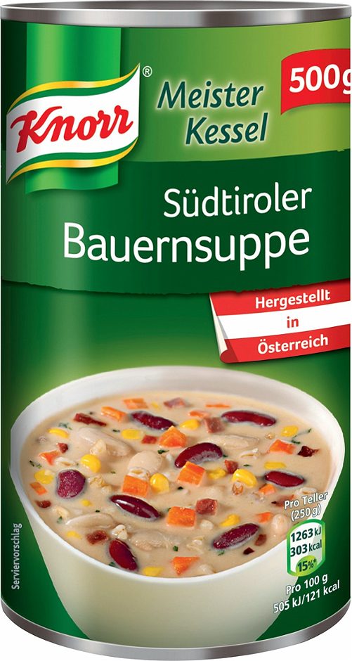 Knorr Meister Kessel Südtiroler Bauernsuppe 2 Portionen 500 G