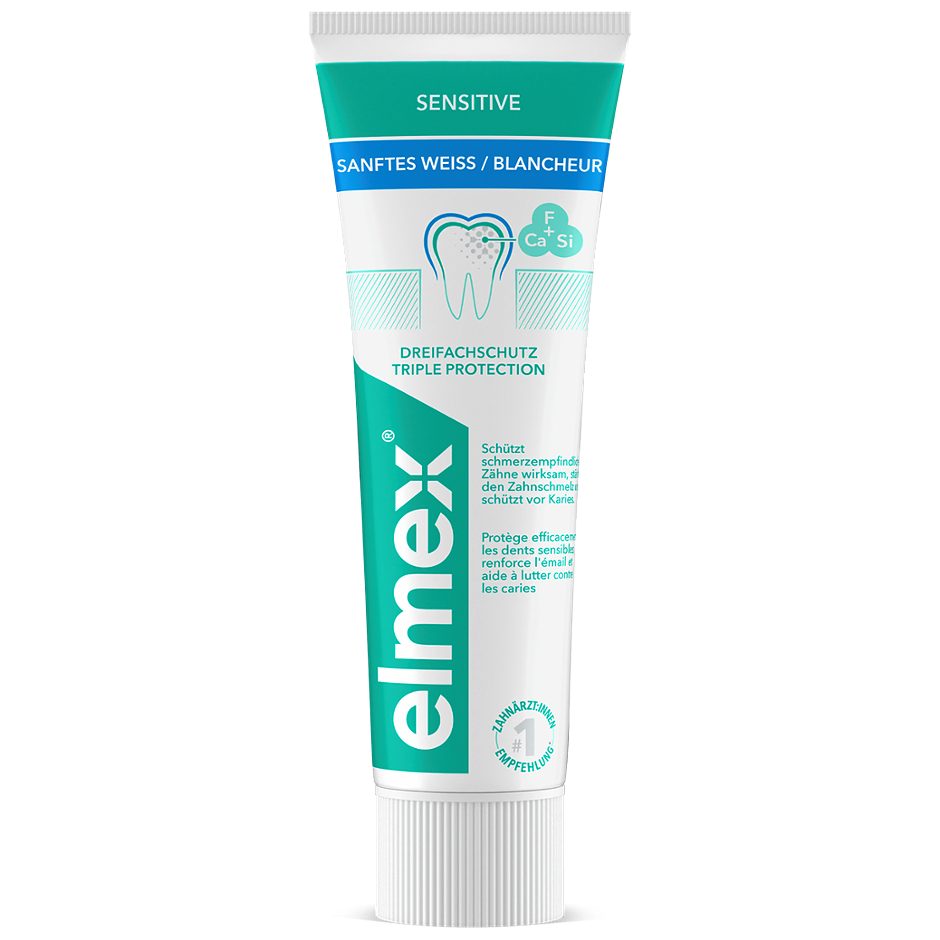 Elmex Sensitive Zahnpasta Sanftes Weiss 75ml