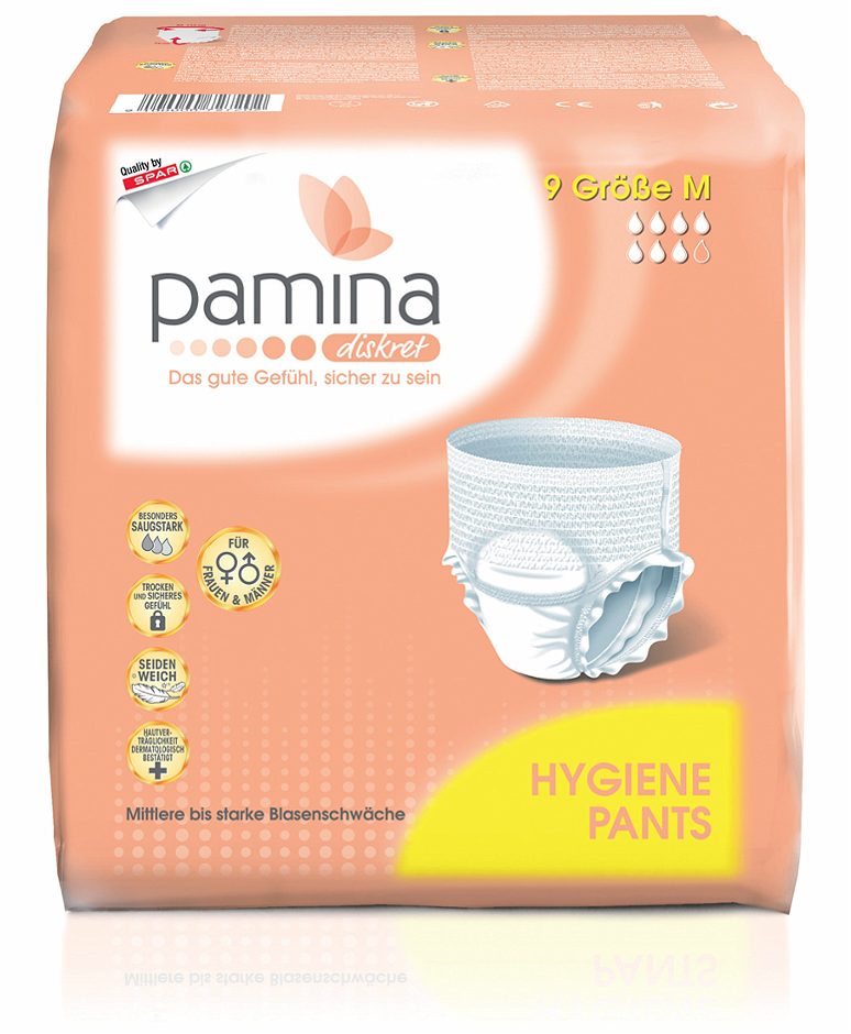 pamina diskret Hygiene-Pants Größe M 9 Stück