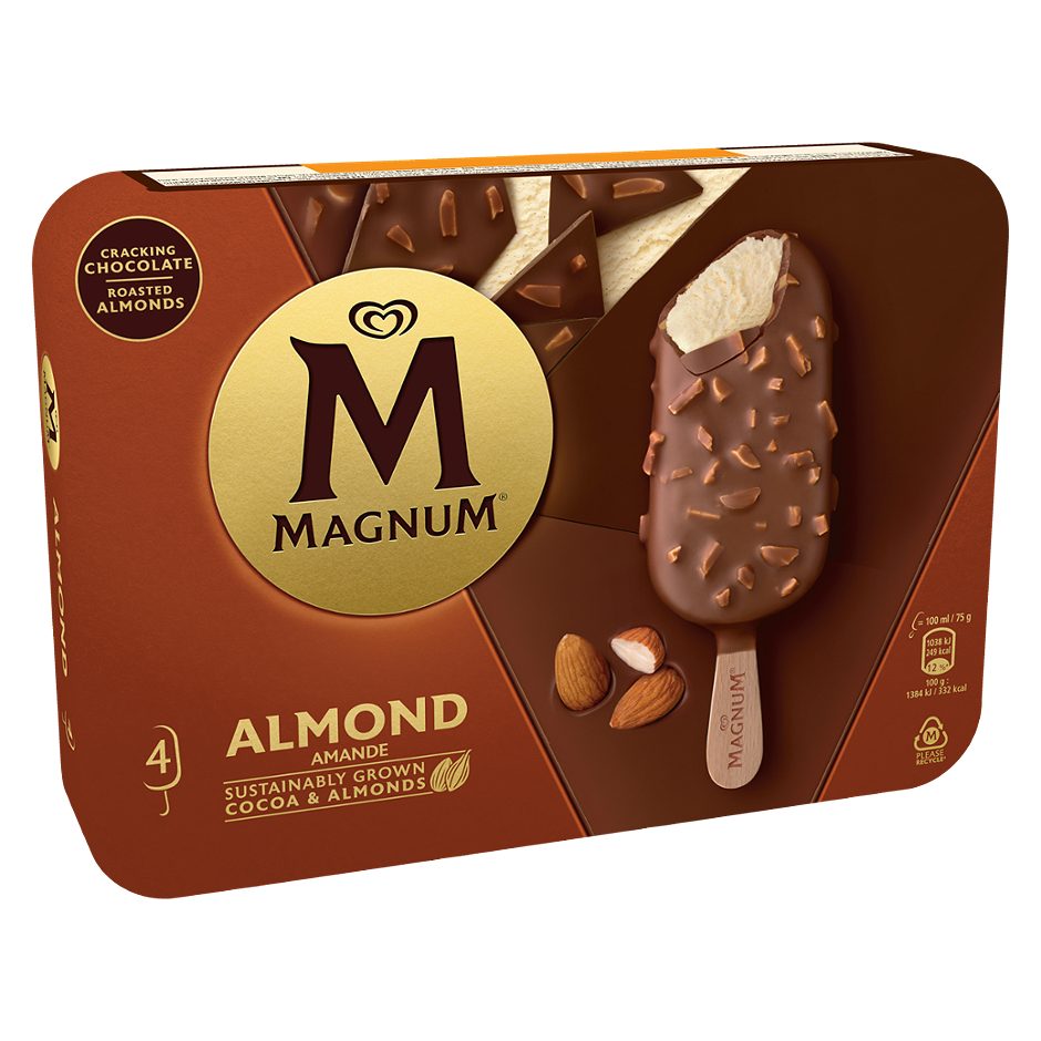 Magnum Multipack Almond 4 Stück 400 ML