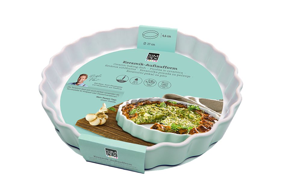 SIMPEX COLOR Tarteform 27 cm Mint