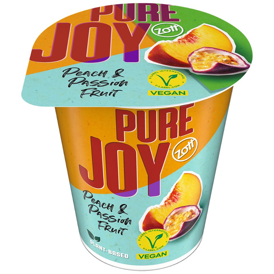 Zott veganes Fruchtjoghurt Pfirsich-Maracuja 140 G