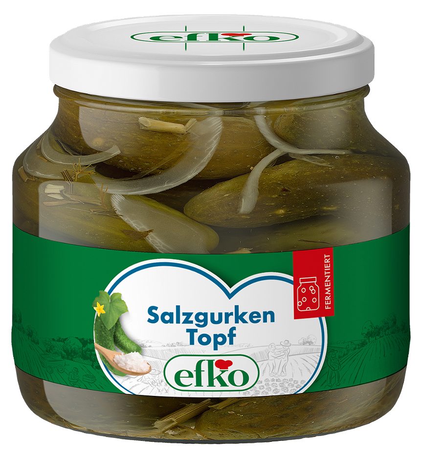 efko Salzgurken Topf salzig 950 G