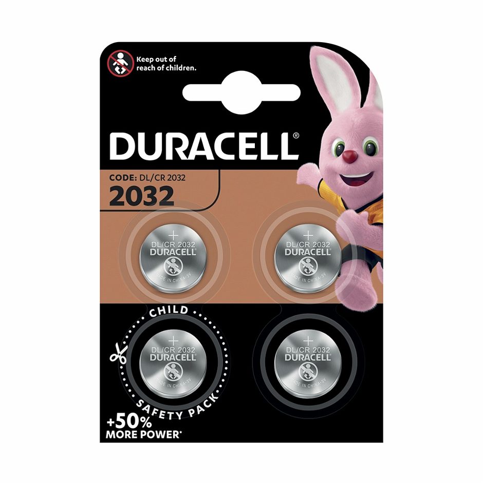 Duracell Knopfzelle CR2032 4 Stück