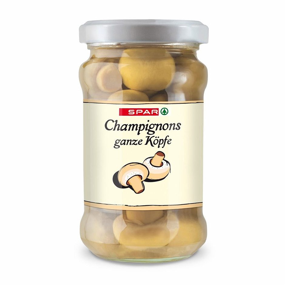 SPAR Champignons ganze Köpfe 280 G