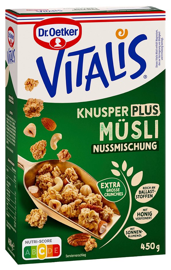 Dr. Oetker Vitalis Müsli Knusper Plus Nussmischung 450 G