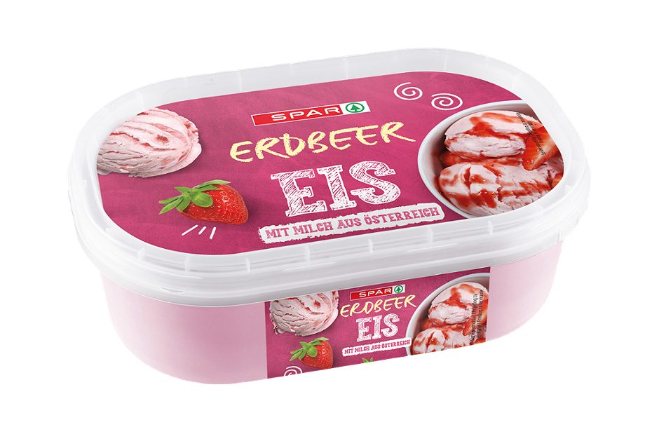 SPAR Eis Erdbeere 0,9 L