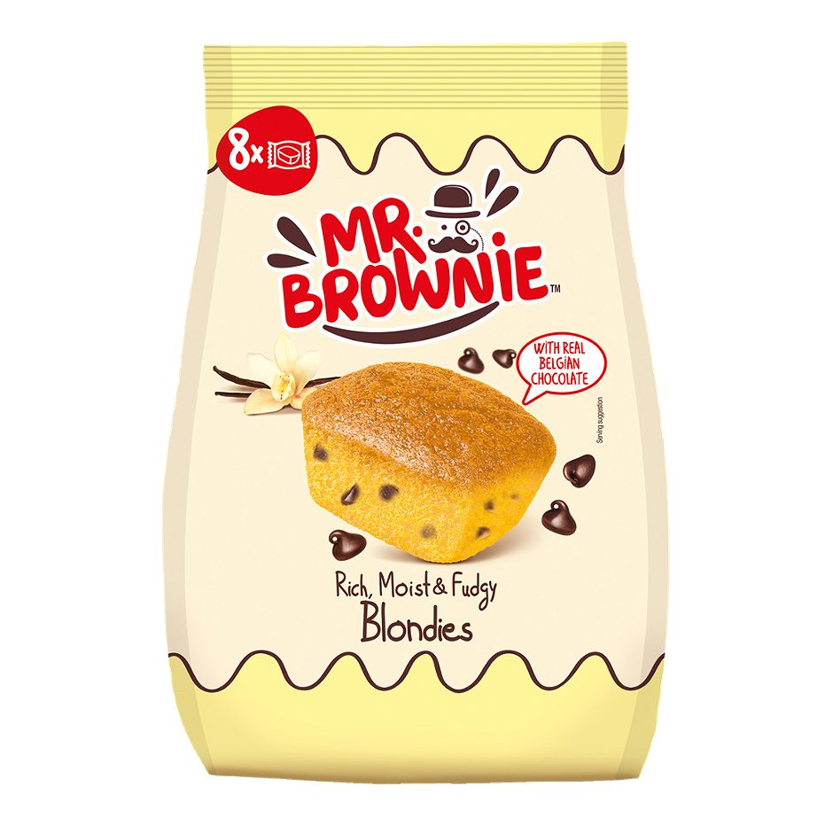 Mr. Brownie Blondies mit belgischer Schokolade 200 G