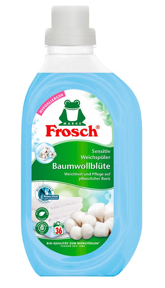 Frosch Sensitiv Weichspüler Baumwollblüte 36WG