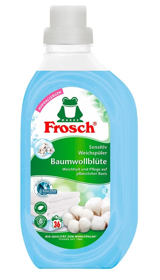 Frosch Sensitiv Weichspüler Baumwollblüte 36WG