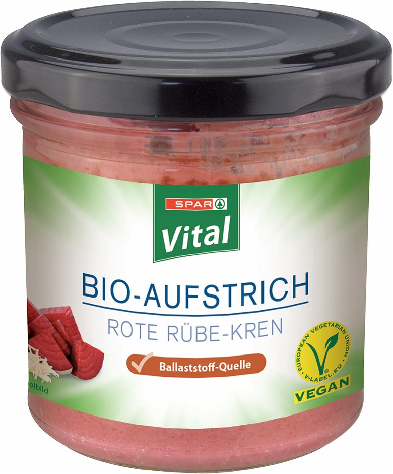 SPAR Vital Bio-Aufstrich Rote Rüben-Kren 130 G