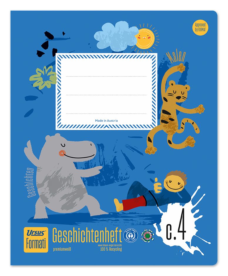 Formati C.4 Creativheft Quart Zeichnen & liniert