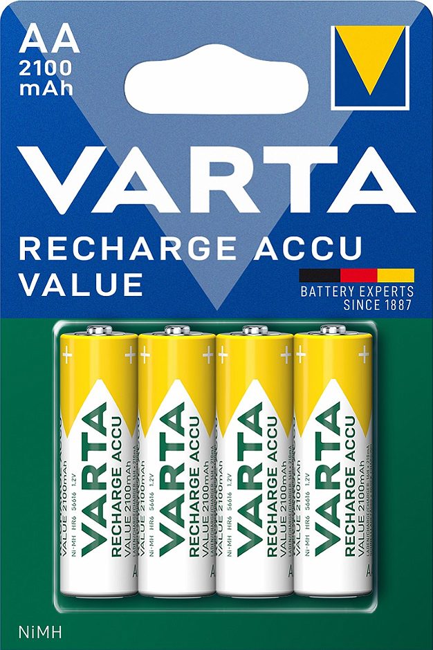 Varta Akku Batterien AA 2100 mAh 4 Stück