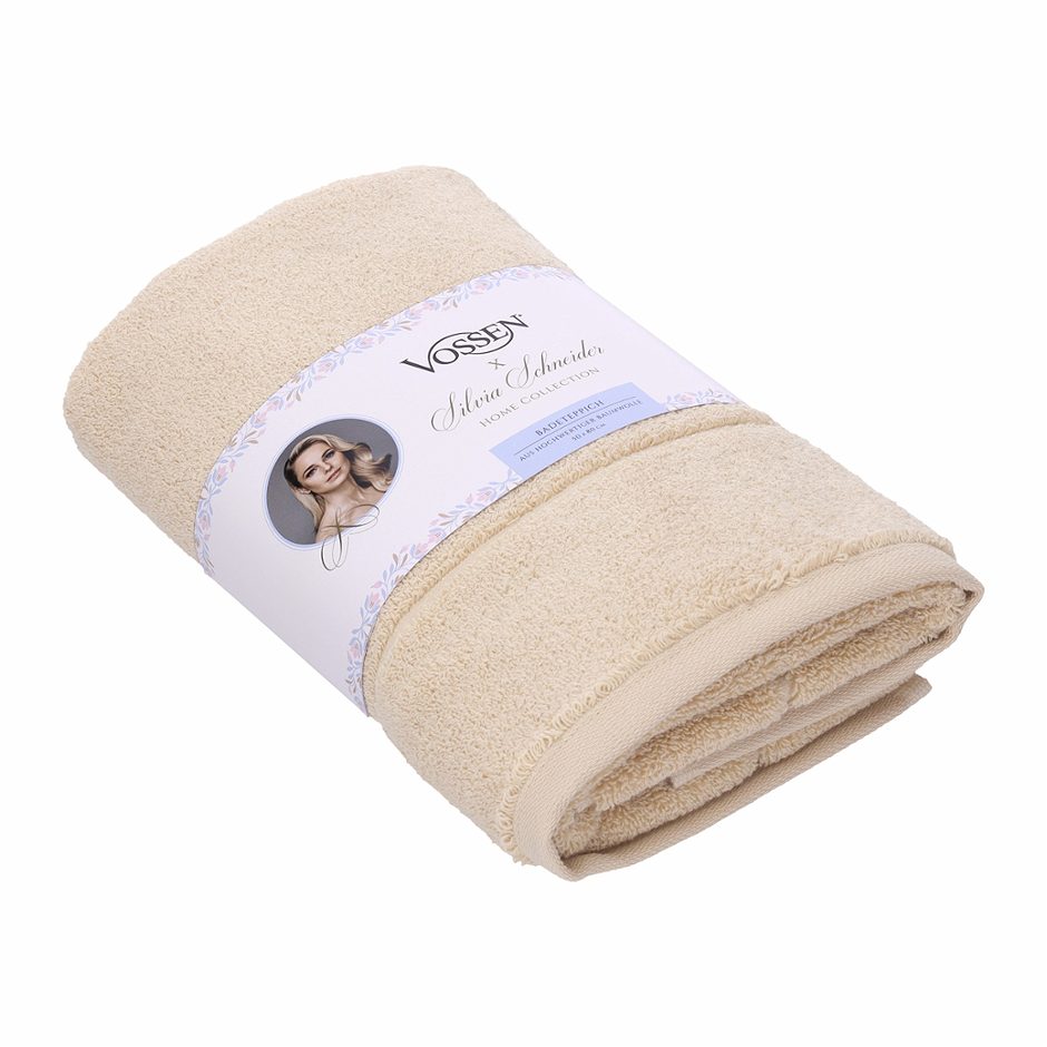 Vossen x Silvia Schneider Badeteppich beige 50x80cm