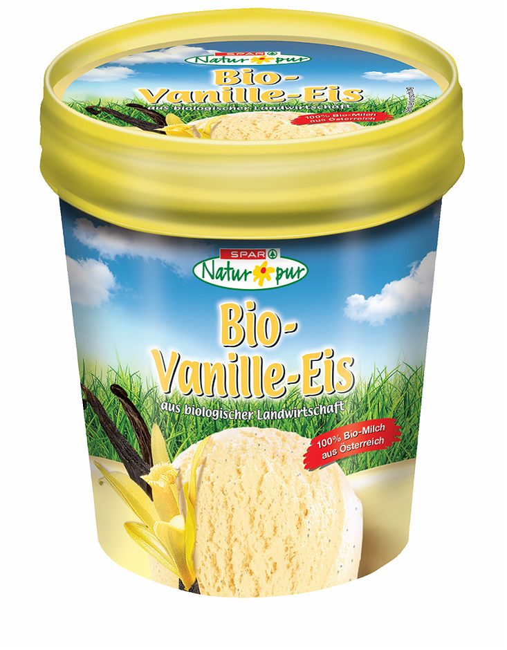SPAR Natur*pur Bio-Vanille-Eis 480 ML