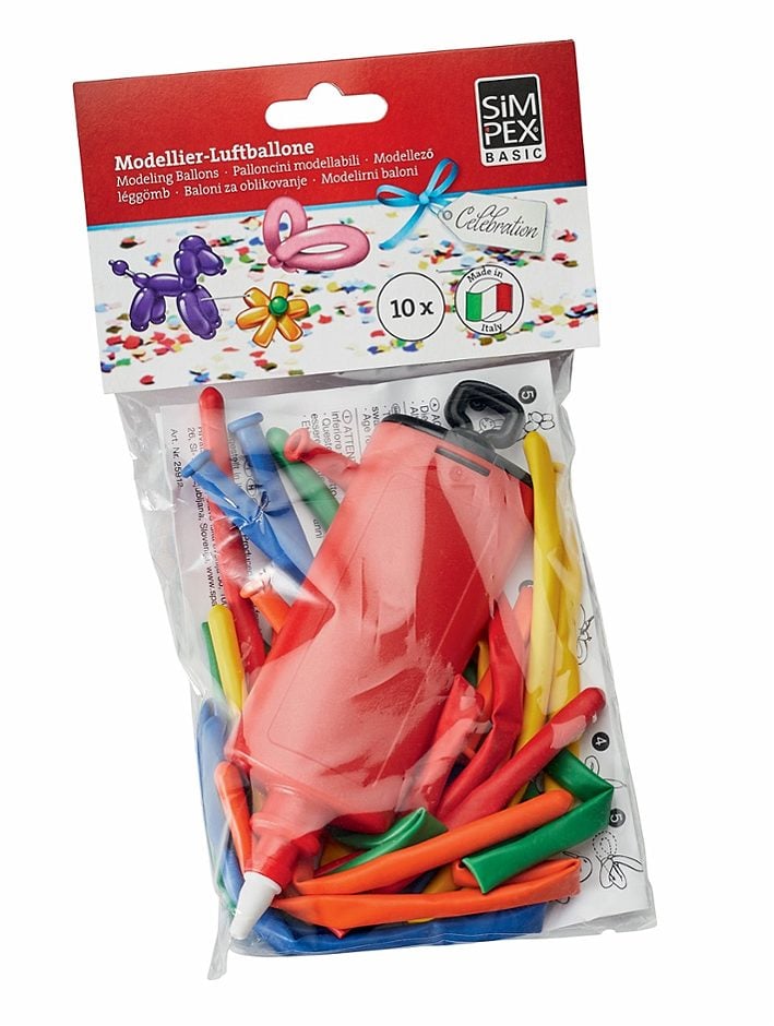 SIMPEX BASIC Celebration Modellierballone 10 Stück