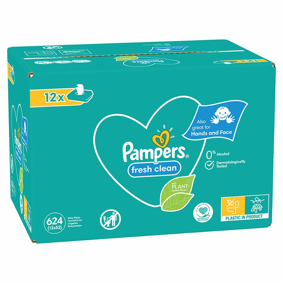 Pampers Feuchttücher fresh clean 12 x 52 Stück