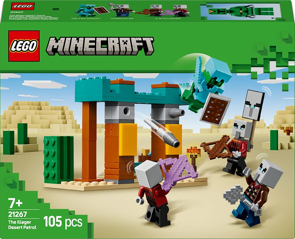 LEGO Minecraft Die Illager-Wüstenpatrouille 21267